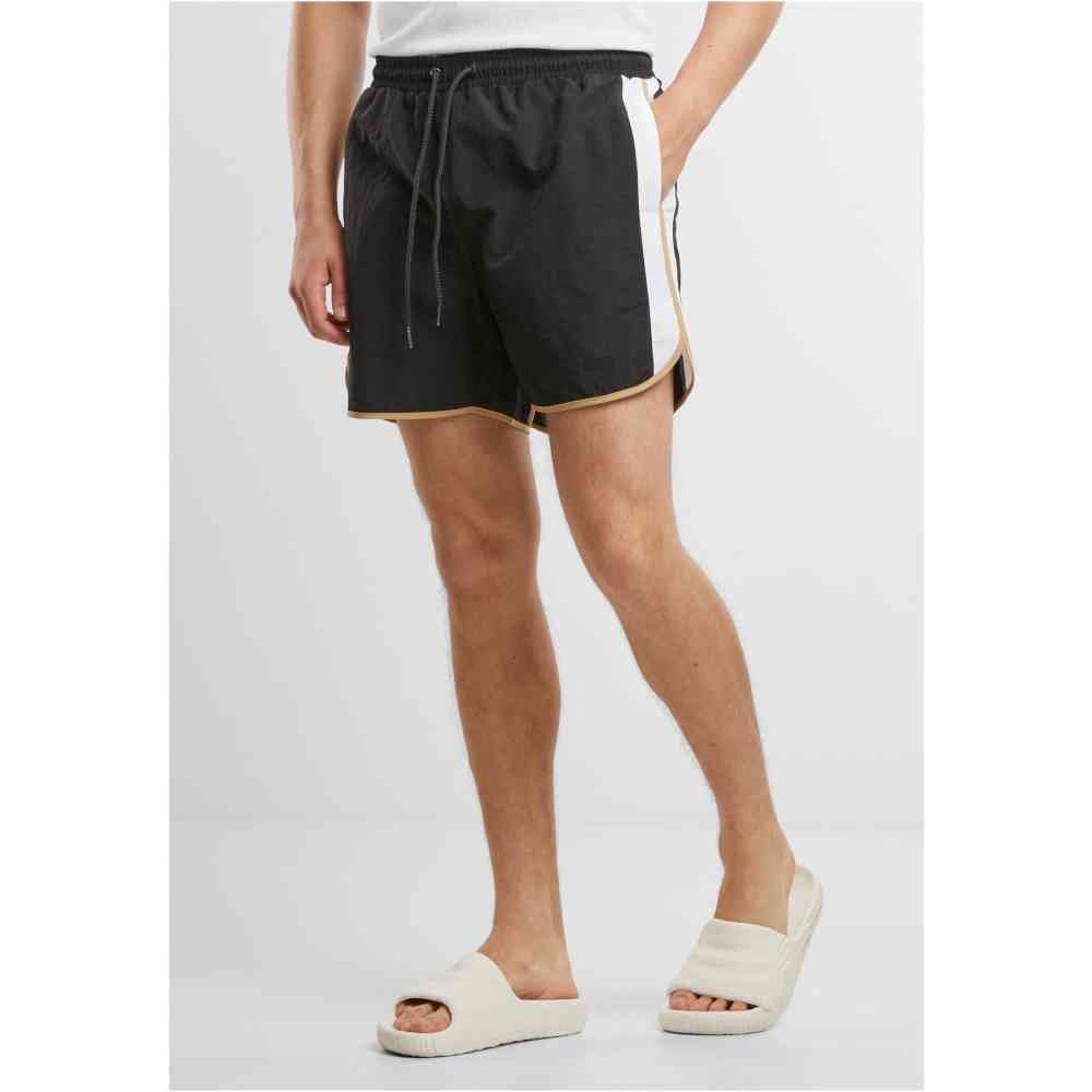 Urban Classics - Retro Look Swim shorts - Black